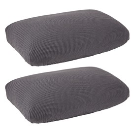 Juvale 2 Pack Stretch Outdoor Cushion Covers for Patio Furniture and Sofas, Reversible (Medium, Grey)