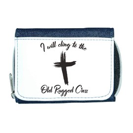 I Will Cling to The Old Rugged Cross Religious Faith Quote [FHSVG] Ladies Purse