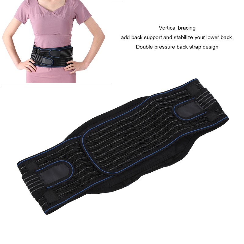 Lower Back Support Adjustable Vertical Bracing Double Layers Widely Used