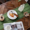 Weldomcor Macrame Table Runner Green Boho Table Runner with Tassels