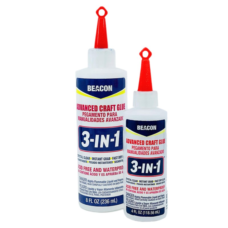 BEACON 3-in-1 Advanced Craft Glue - Fast-Drying, Crystal Clear Adhesive