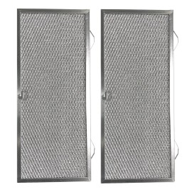 Air Filter Factory Range Hood Aluminum Mesh Grease  7" X 16-1/2" X 3/8" Filters (2 Pack) By AFF