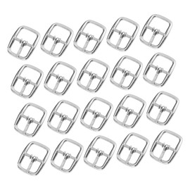Gadpiparty 50pcs Metal Roller Buckles for Belt and Bag DIY Projects Durable Zinc Alloy Pin Buckles Shining Silver for Handbags Straps Collars and More