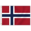 2×3 FT Norway Flag,Medium 60×90 CM Norwegian Outdoor Banner,100D Decor,Doube