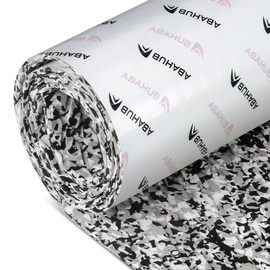 Abahub EVA Foam Boat Decking 96''x23'' Non-Slip Surfboard Traction Pad Grip Mat Self-Adhesive Trimmable Flooring Sheet for Boats SUP Board Kayak Surfing Camouflage Black