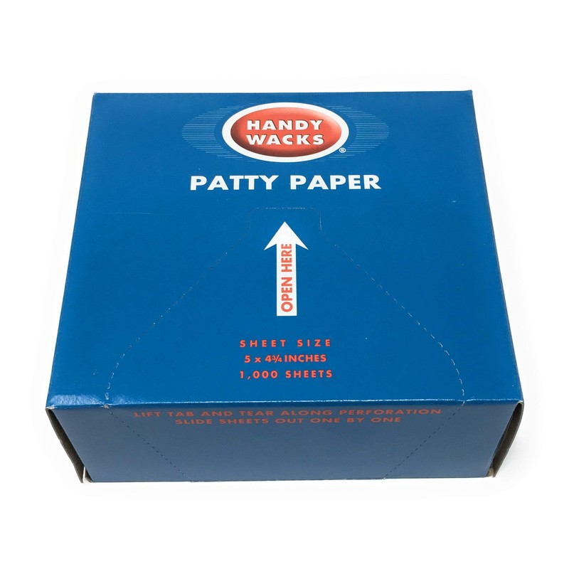 Handy Wacks P-50-X, 5x4-3/4-Inch Hamburger Patty Papers, Disposable Meat Butcher