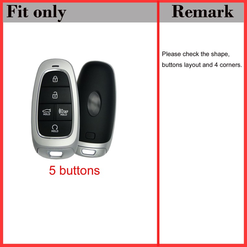Leather Key Cover for Hyundai Tucson Tuscon Santa Fe Palisade