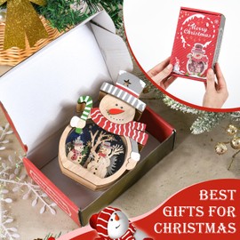 Christmas Decoration Snowman Wooden Ornaments, Christmas Desktop Ornaments Snowman Hanging Ornaments, Xmas Decorations Table Hotel Window Decorations,Gifts for Party Decor