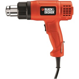 BLACK+DECKER KX1650 – 1750W Heat Gun, 2 Temp Settings, 460-600°C, 570/740 l/min Airflow, 2m Cable, Red, Plastic/Rubber Handle