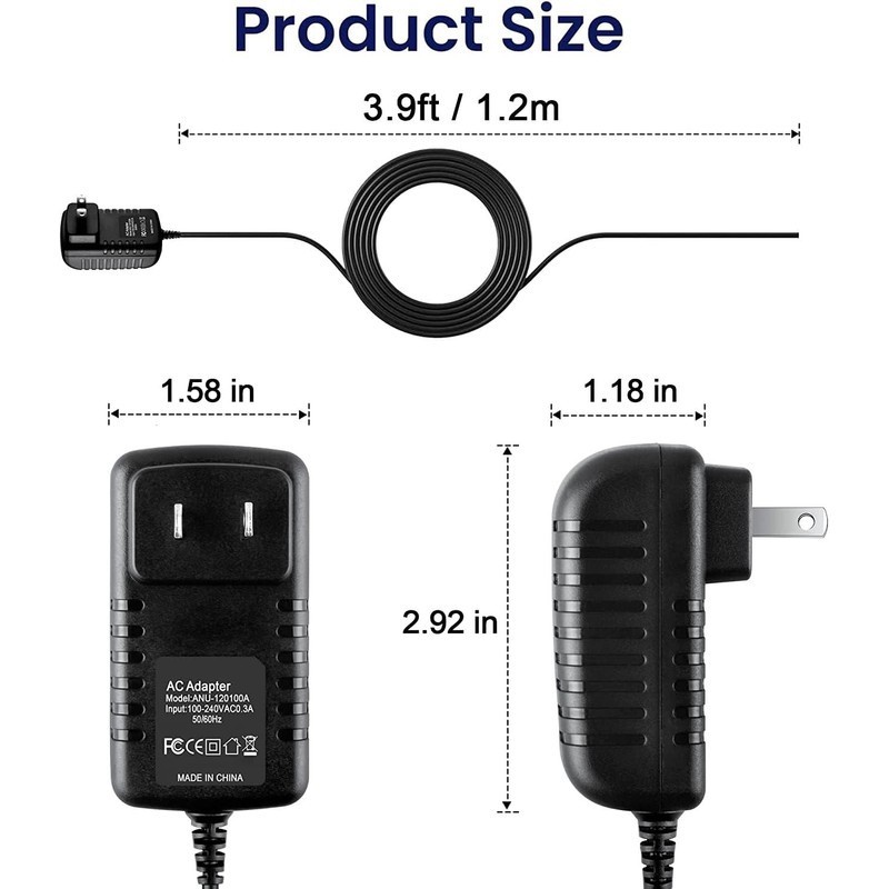 Xzrucst Replacement 15V 1A AC-DC Adapter Charger for TackLife T8