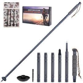 BEAUTIFABLE Walking Stick Hiking Staff Detachable - Outdoor Retractable Trekking Pole