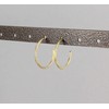 Gold hoop earrings 6 pair post stud small hoops earrings
