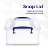 Superio Clear Storage Bins with Lids, 10 Quart BPA Free