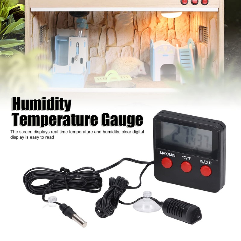 Humidity Meter Thermometer, Mini Digital Thermometer Hygrometer, Indoor Temperature Humidity