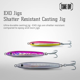 EXO Jigs™ - Shatter Resistant Casting Jig (1.0 oz (3.0 inch), White)