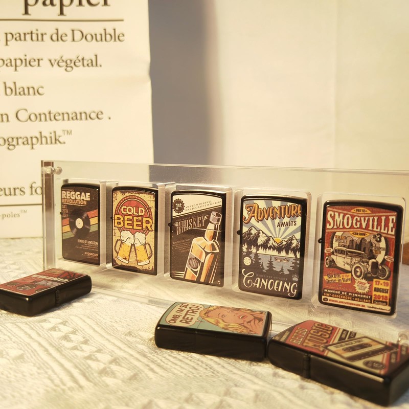 Clear Lighter Case, Acrylic Lighter Display Case Desktop, Suitable for