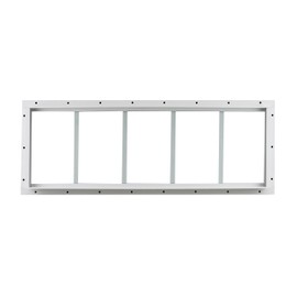 Shed Transom Window 10" X 29" White Flush