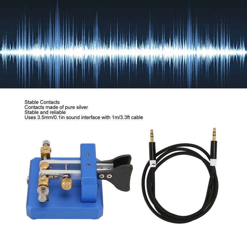 Morse Code Key Double Paddle Automatic Shortwave Portable CW Morse