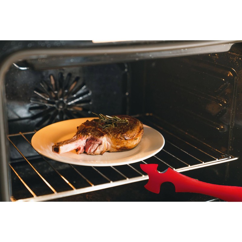 HIC Kitchen Oven Rack Jack, Non-Stick Silicone, Heat Safe, For