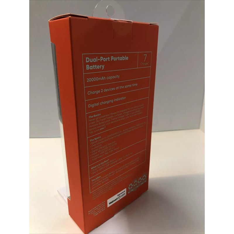 juice onn ONN Dual-Port Portable 20k Battery