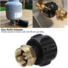 Refill Adapter Tank Cylinder Coupler Gas Propane Regulator Valve Accessory