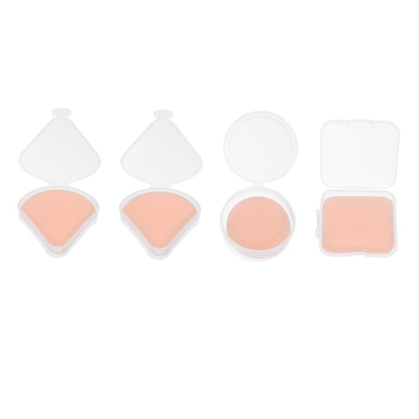 NOLITOY Travel Makeup 4pcs Soft Gentle Dual-use Powder for Dry
