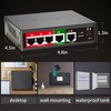 STEAMEMO 5 Port AI PoE Switch (4 POE Ports +1