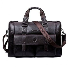 Men's suit briefcase popular tote bag dark brown cross bag
