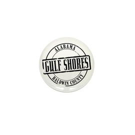 CafePress Gulf Shores Title W 1" Round Mini Button