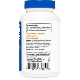 Nutricost Nutricost Ox Bile Capsules 125mg, 240 Capsules - Non-GMO