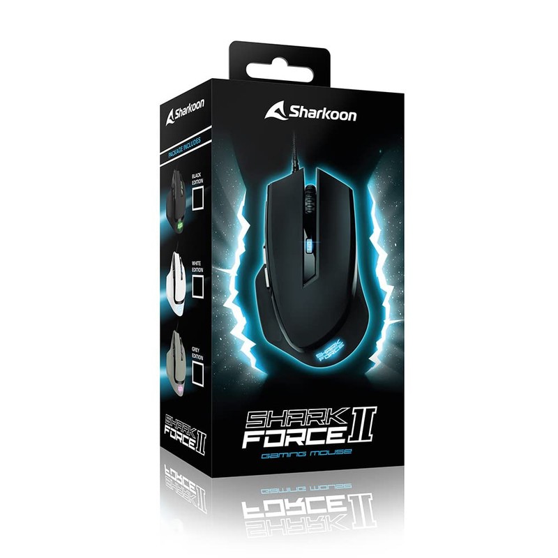 Sharkoon Shark Force II weiß, Gaming Maus, 4044951030446