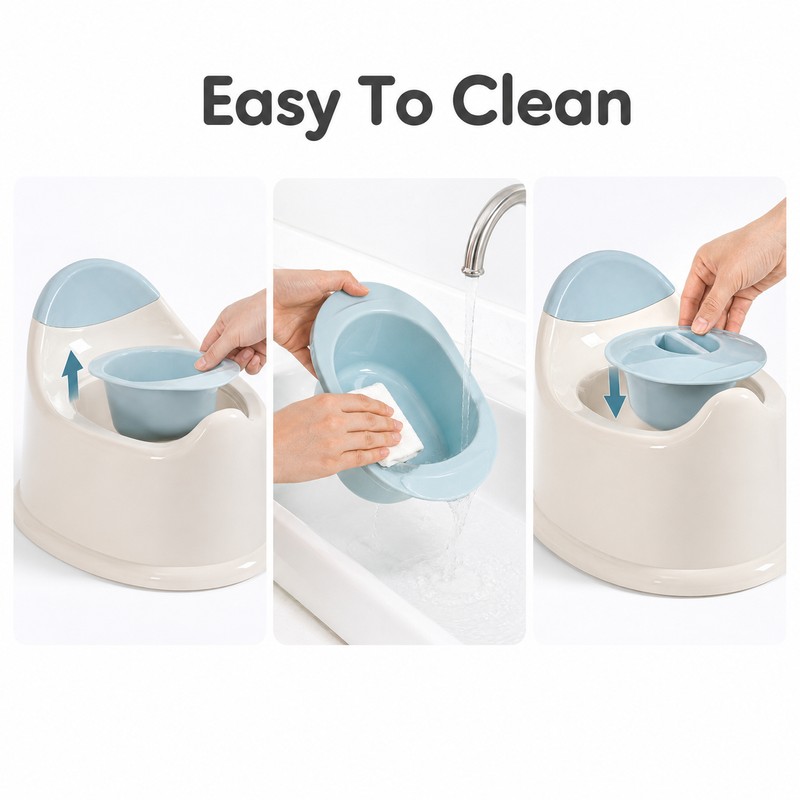 Toddler Potty Training Toilet Seat for Kids - Lightweight Spill-Proof
