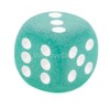 WeLoveBeads W6 Cube (16 mm) in Green Transparent Matte /