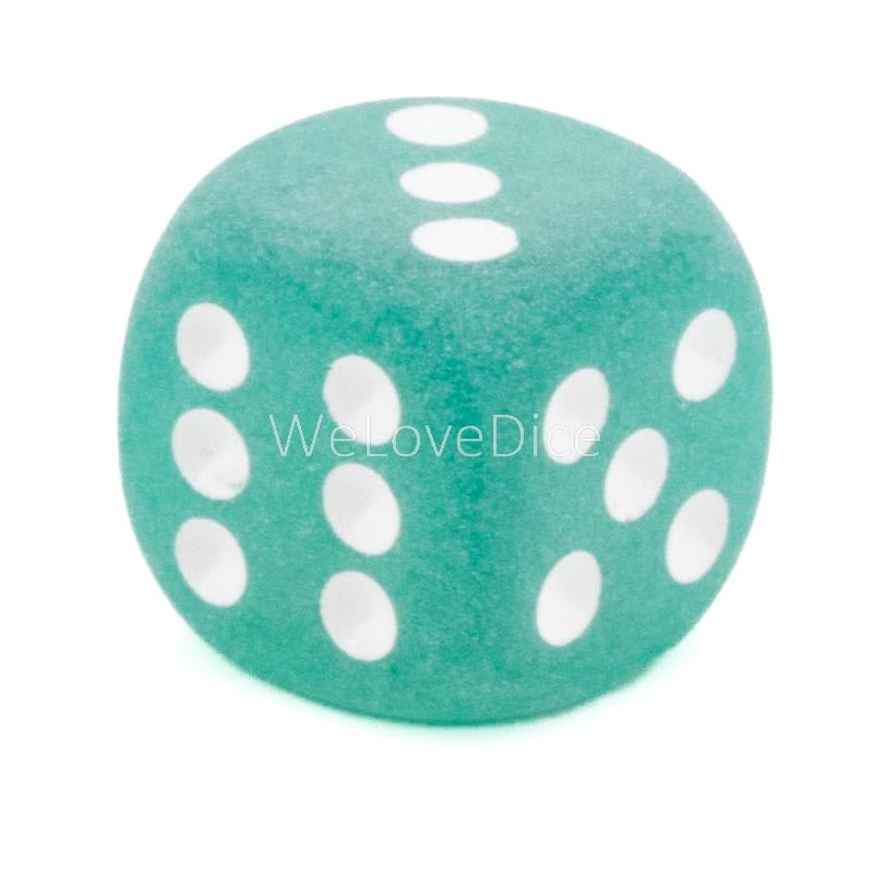 WeLoveBeads W6 Cube (16 mm) in Green Transparent Matte /