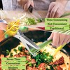 Herb Scissors,5-Blade Stainless Steel Kitchen with Safety Cover and Cleaning