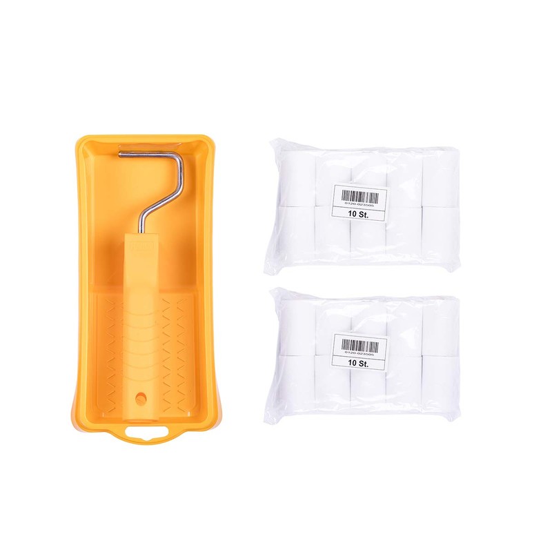 HARDY WORKING TOOLS A0180-114000 Paint Roller, Paint Tray, Protective Film