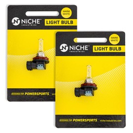 NICHE H9 Headlight Bulb 2007-2017 for Suzuki GSXR600 GSXR750 GSXR1000 Hayabusa GSX1300R KTM 390 RC 2 Pack