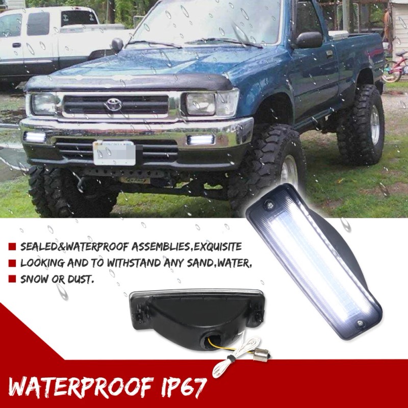 GTINTHEBOX Sequential Switchback LED Front Parking Signal Lights Pair For