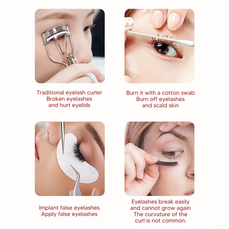 Heated Eyelash Curler 2 Heating Modes Lash Curling Electric USB