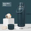 Insulated Water Bottle with Handle and Strap,Vacuum Travel Tumbler with