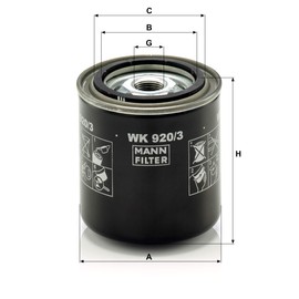 Original MANN-FILTER Fuel filter WK 920/3 – For Passenger Cars