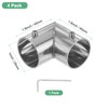 M METERXITY 4-Pack Structural Pipe Connector, 90 Degree 2 Way