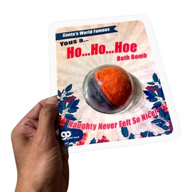 Santa's Festive Bath Bomb | Naughty & Nice Fragrance | Unique Seasonal Soak | Fun Holiday Gift for Cheeky Relaxation Lovers.
