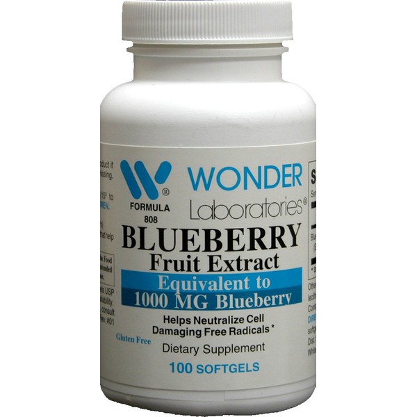 Wonder Labs Blueberry Extract 1000 Mg - 100 Softgels