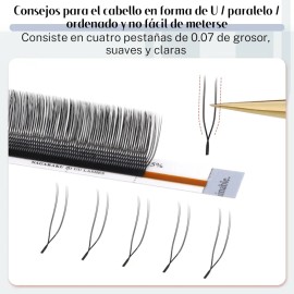 Blister Extensiones De Pestañas Nagaraku 2d Uu Pestaña