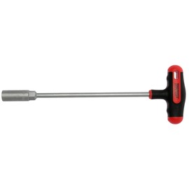 Teng Tools 14mm 6 Point Opening Durable Chrome Vanadium Steel T-Handle Nut Driver - MDNT414, Silver