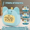 Aokpsrt Elephant Alarm Clock with Night Light for Kids –