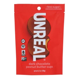 UD_Unreal Dark Chocolate Peanut Butter Cups 6 Bags of Nut & Kernel Snacks