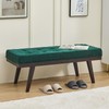 Entryway Bench, 47.2" End of Bed Bench, Chenille Benches for