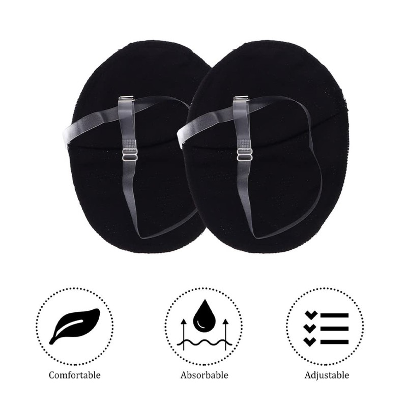 FOMIYES Armpit Sweat Pads Reusable 2 Pairs Portable Underarm Pads